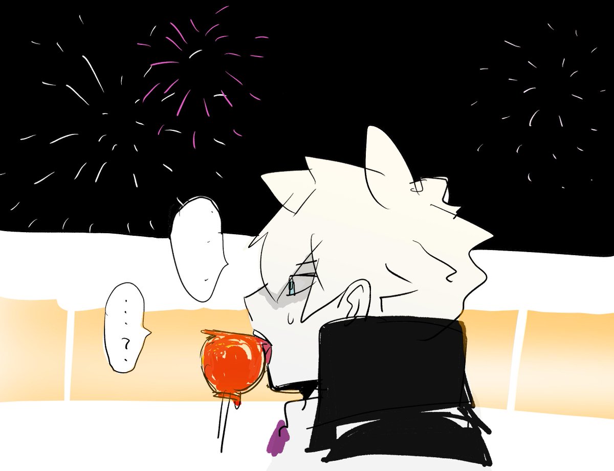 #サンソン版創作60分一本勝負
@Sanson_1h
「夏祭り」

りんご飴かじってほしい 