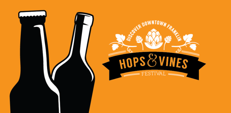 The Bishops tonight in downtown Franklin for the Franklin Hops &amp; Vines Festival 7pm! conta.cc/2STYkJy