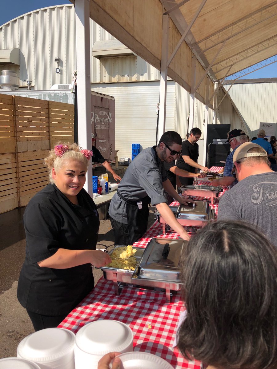 RussMallard's tweet photo. Proud of ⁦@chef_ilona⁩ ⁦@meyolfson⁩ and the other chefs and volunteers at the ⁦@FarmFoodCarePEI⁩ Breakfast on the Farm event today. @vancofarms did a wonderful job hosting. ⁦@AtlanticBeef⁩ pleased to be a sponsor of the event as well. #chefsrock #pei https://t.co/iWZECz00yJ