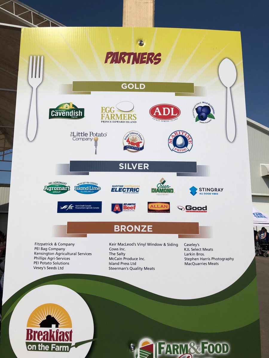 RussMallard's tweet photo. Proud of ⁦@chef_ilona⁩ ⁦@meyolfson⁩ and the other chefs and volunteers at the ⁦@FarmFoodCarePEI⁩ Breakfast on the Farm event today. @vancofarms did a wonderful job hosting. ⁦@AtlanticBeef⁩ pleased to be a sponsor of the event as well. #chefsrock #pei https://t.co/iWZECz00yJ