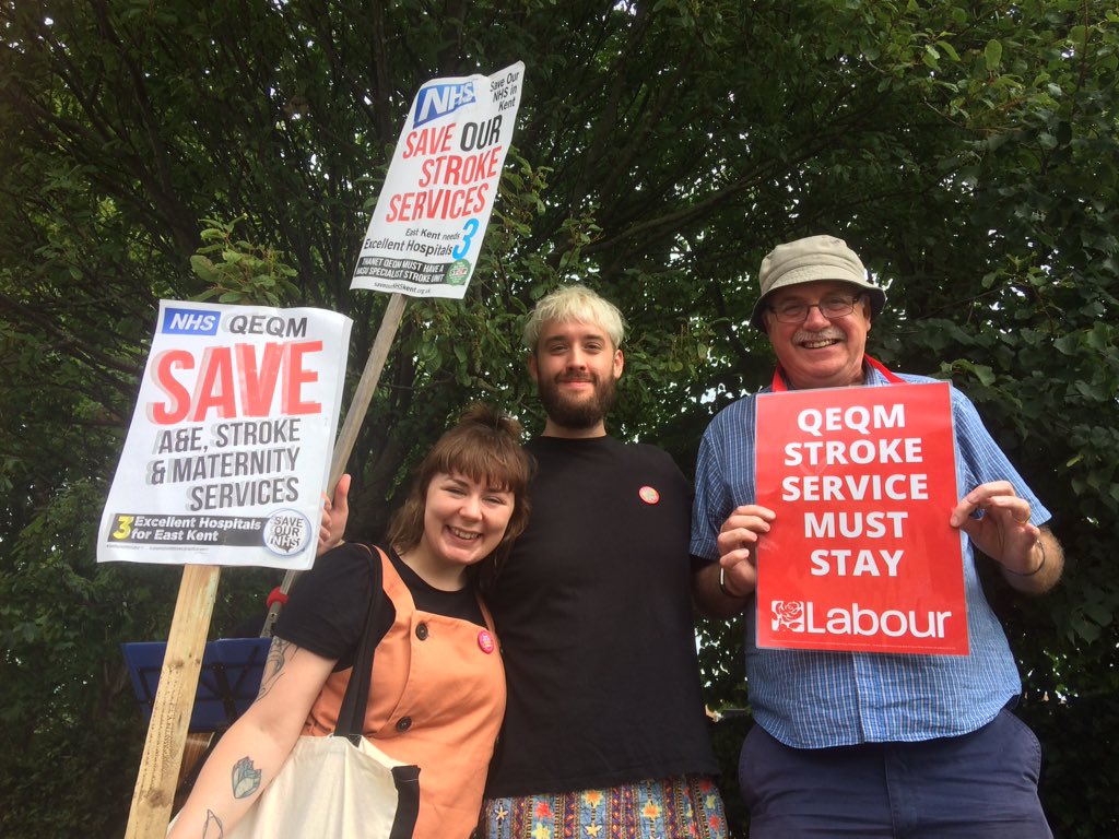 saveournhskent's tweet photo. Centralising stroke care and A&E means longer journeys for time critical care. One hour away is TOO FAR. Fight back now before it’s too late #saveQEQM #SaveOurNHS #notoclosures https://t.co/DF50KBRgfd