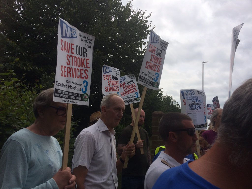 saveournhskent's tweet photo. Centralising stroke care and A&E means longer journeys for time critical care. One hour away is TOO FAR. Fight back now before it’s too late #saveQEQM #SaveOurNHS #notoclosures https://t.co/DF50KBRgfd