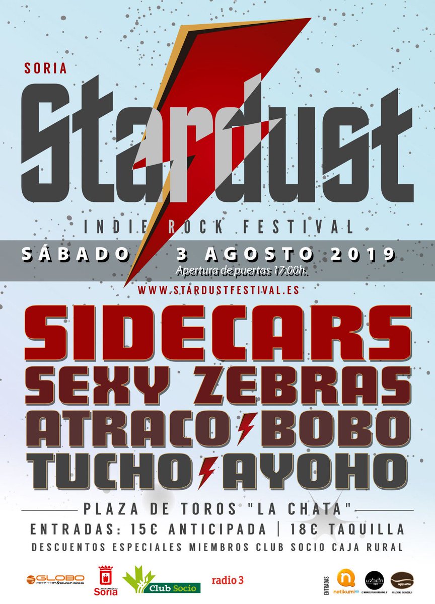 Hoy, @ayohomusic en <a href="/StardustSoria/">Stardust Festival</a> (#Soria) ⚡