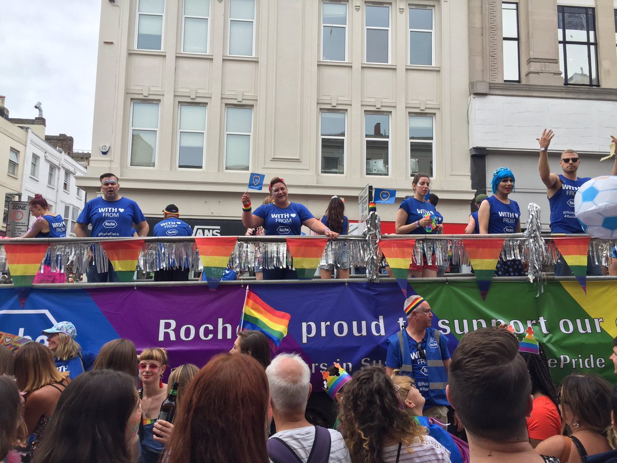 GerardHarkin's tweet photo. With HQ in Burgess Hill, great to see @RocheDiaUK #RochePride #RocheOPEN #BrightonPride #BrightonPride2019 https://t.co/MKCFfj4tmA