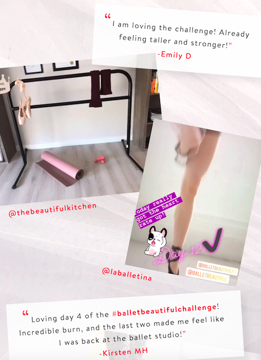 balletbeautiful's tweet photo. Challenge Superstars 🌟 Train Like A #Ballerina! 5 days to go! Join us for the last few days and tag us at #balletbeautifulchallenge for a chance to be featured! Get all the details here: https://t.co/kloWdBkYA9 #BalletBeautiful #BalletBeautifulFit #ballet #barre #cardio https://t.co/nTP7ySd1xE