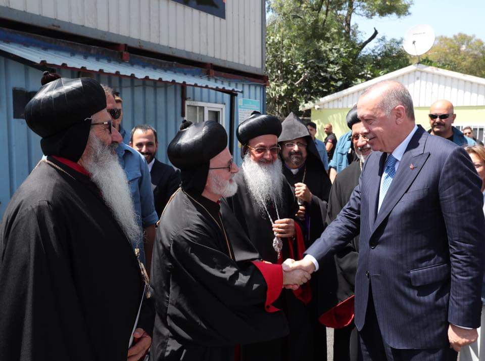 Osmanmutlugkb's tweet photo. Cumhurbaşkanımız @RTErdogan , İstanbul Süryani Kadim Vakfı Mor Efrem Süryani Kadim Ortodoks Kilisesi temel atma törenine katıldı. https://t.co/zIGXlGRMS4