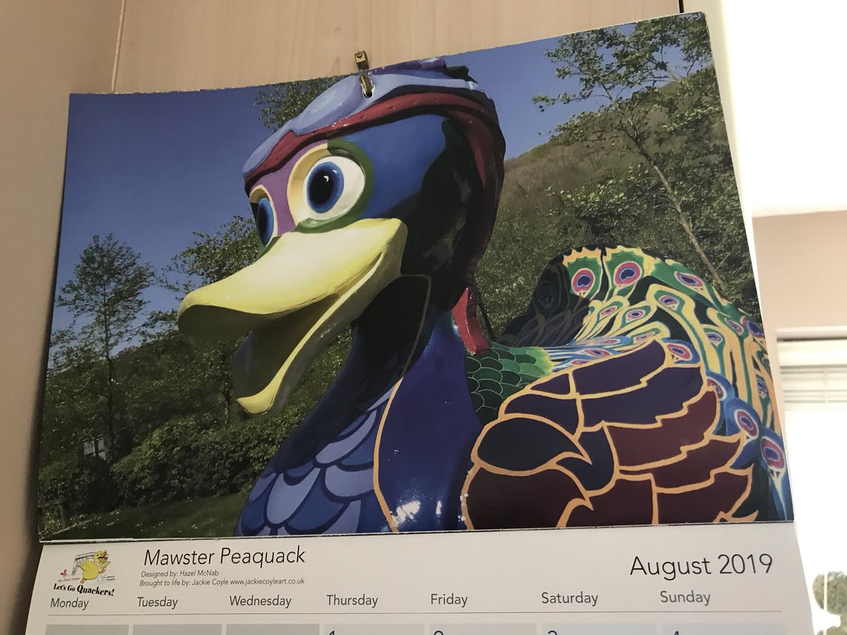 LetsGoQuackers's tweet photo. It’s August ...... so we turn to a new month on the @LetsGoQuackers calendar 

This month it’s Mawster Peaquack designed by @hazelbmcn &amp; brought to life by Jackie Coyle

A sunny Saturday thanks to @Flowerdogphoto4 for sponsoring this month on the 📆 https://t.co/EIPE3DhpzB
