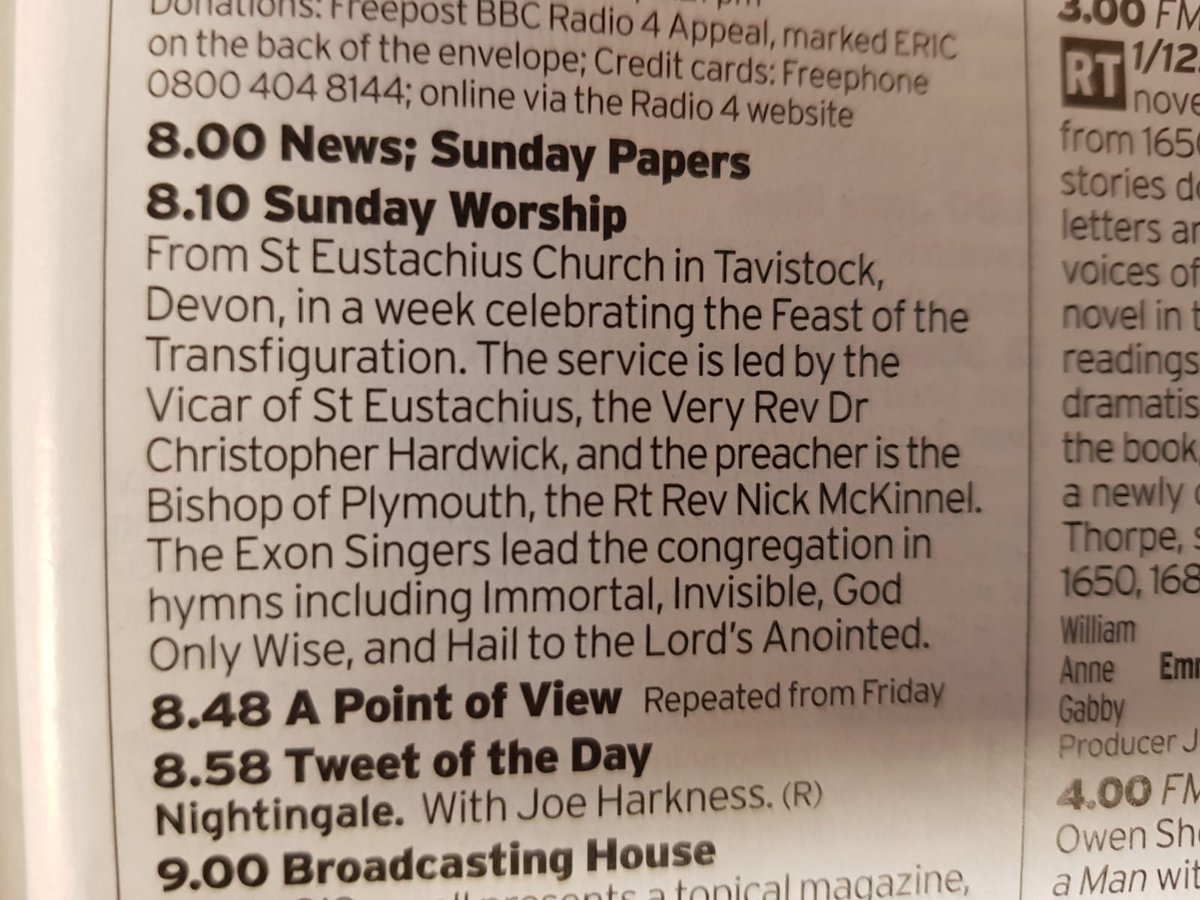 The Exon Singers (@theexonsingers) on Twitter photo Tomorrow morning tune in <a href="/BBCRadio4/">BBC Radio 4</a> Sunday Worship to hear <a href="/TheExonSingers/">The Exon Singers</a> directed by @josephjudge28. Gorgeous music #tallis O Nata Lux #Finzi My Spirit Sang #Hogan We Shall Walk Tomorrow morning tune in <a href="/BBCRadio4/">BBC Radio 4</a> Sunday Worship to hear <a href="/TheExonSingers/">The Exon Singers</a> directed by @josephjudge28. Gorgeous music #tallis O Nata Lux #Finzi My Spirit Sang #Hogan We Shall Walk