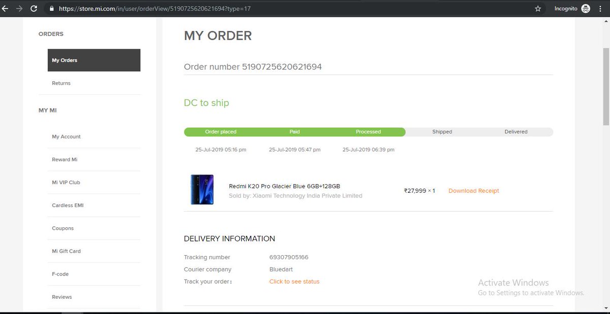 AmitKChotiya's tweet photo. @XiaomiIndia @manukumarjain I got cheated by https://t.co/Uq48ihMpjv, while purchasing K20 Pro 6GB+128GB, i was told 1000rs discount but amount deducted was 27999, no discount applied still waiting for complaint ID: WOIN2019073001139. screenshots are here. any resolution for that https://t.co/MBSiZOavnL