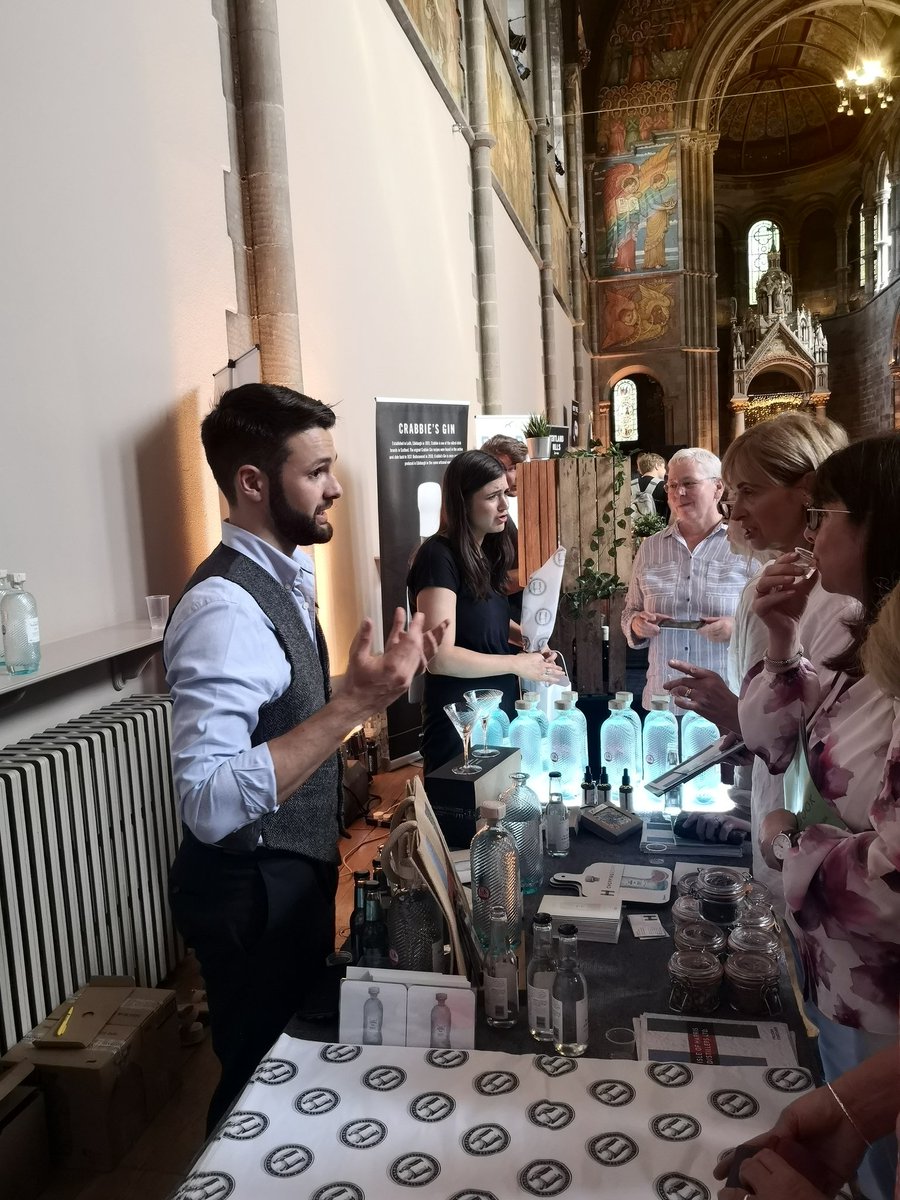 On International Scottish Gin Day our @IohdIona and brand new ambassador Calum are introducing people to the delights of our island tipple at the Edinburgh gin fayre. <a href="/harrisdistiller/">Isle of Harris Distillery</a>