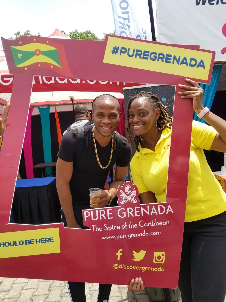 puregrenada's tweet photo. Pure Grenada, the Spice of the Caribbean welcoming visitors for our Spicemas Carnival. We also welcomed our second daily Jetblue flight. #Grenada https://t.co/tsmrltq4gg