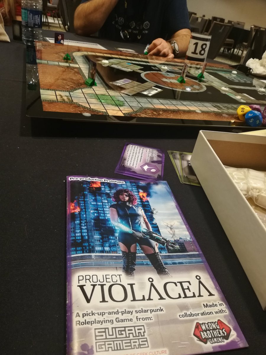 We're live! <a href="/colinkyle57/">Colin Kyle</a> is the <a href="/ProjectViolacea/">Project Violacea</a> #gamemaster at #Gencon2019.  Fight with the #rebellion against the #mox to save what is left of humanity!
