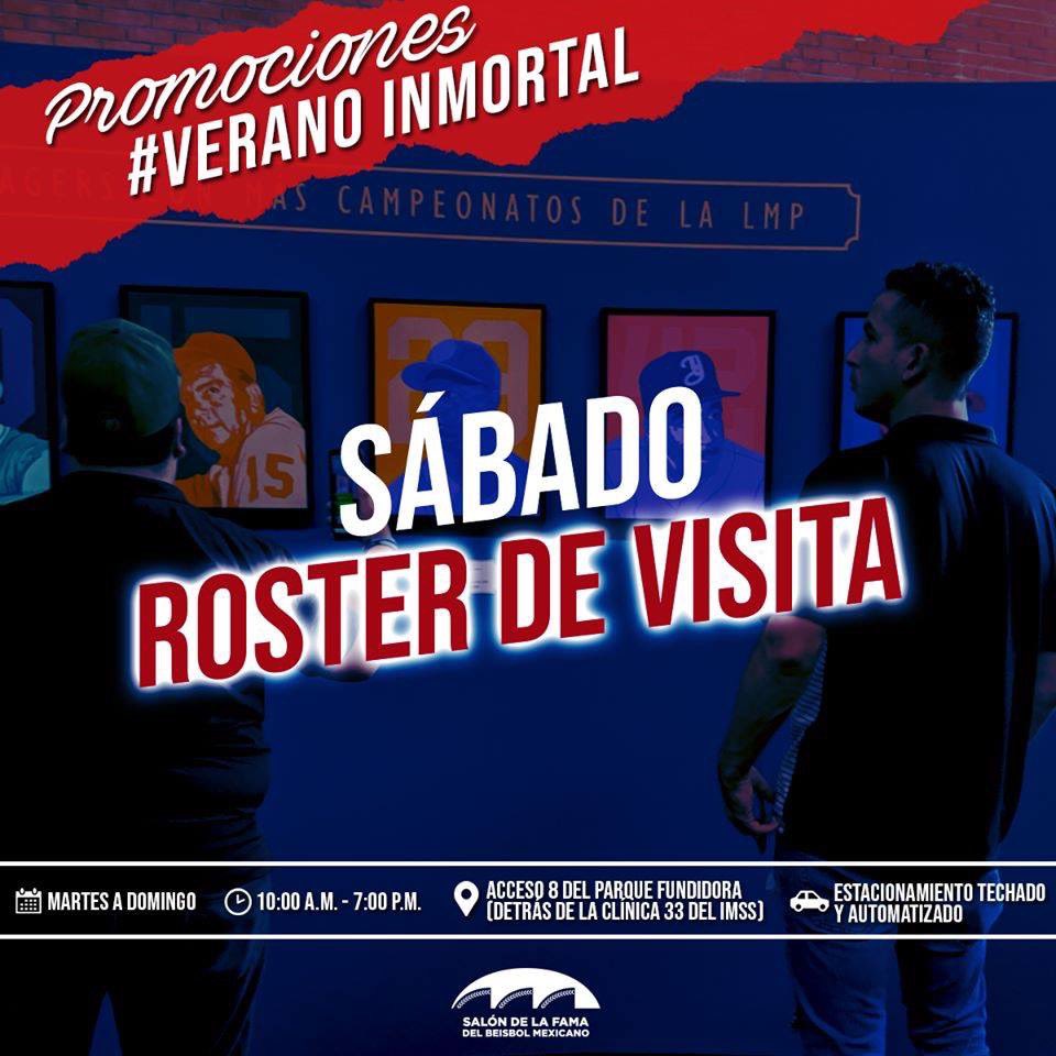 SDFBeisbolMx's tweet photo. ¡El último #SabadoRosterDeVisita💥 y nos vamos!

Aprovecha los últimos dos días de promoción en este #VeranoInmortal🌞 y vive un fin de semana diferente...

Recuerda que si hoy vienes de fuera de Nuevo León, presenta tu identificación oficial y recibe costo preferencial de $25 https://t.co/Oeas0rCeX0