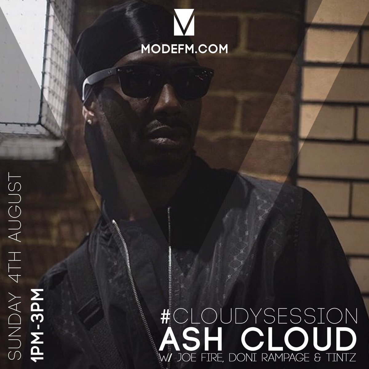 DJAshCloud's tweet photo. Tomorrow (Sunday) Iβm on the @modefmonline airwaves 1pm-3pm with @joefireewt @blacklike_tintz and @donirampage π€ lock in for vibes! π #CloudySession π©βπ© https://t.co/tTBVTk4C0u