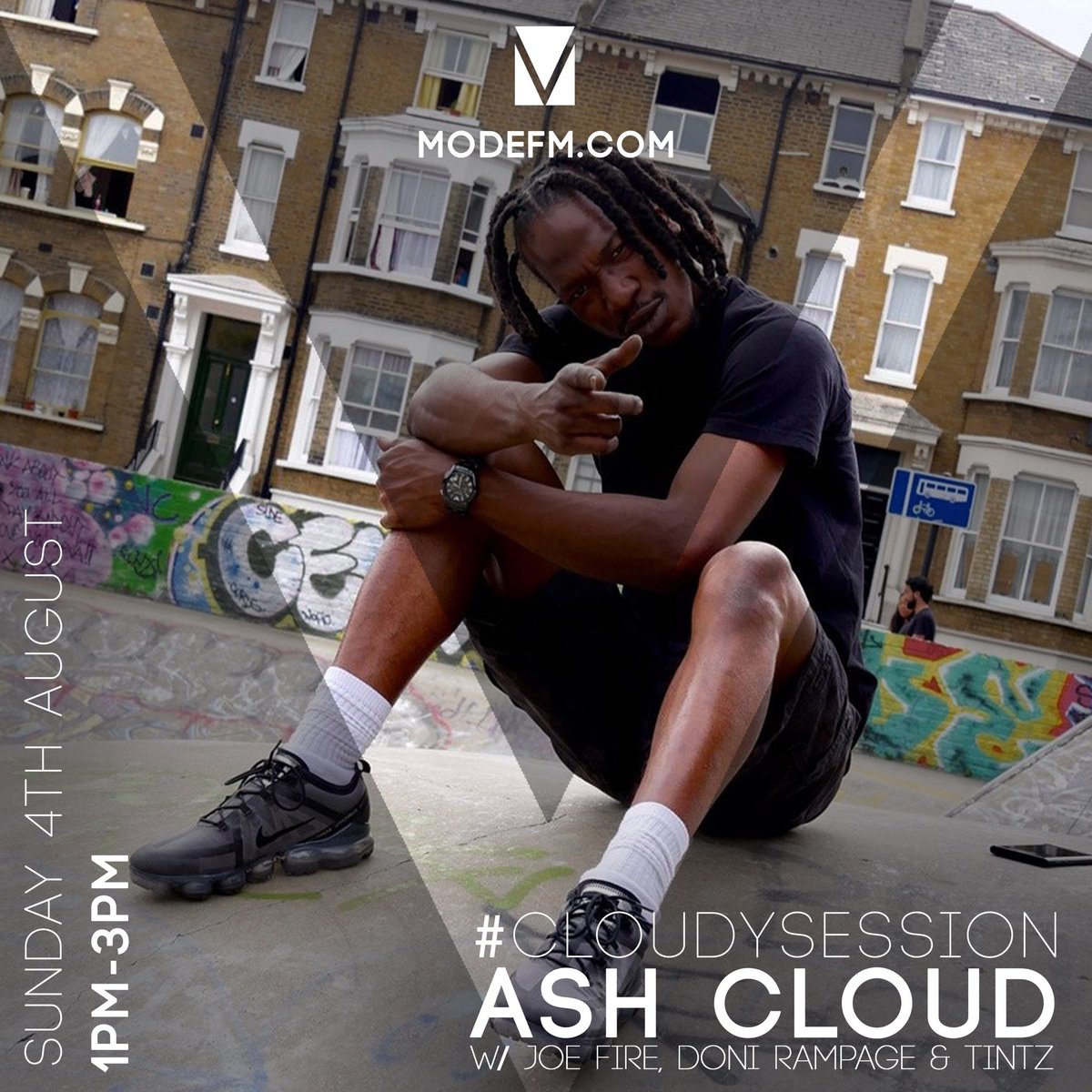 DJAshCloud's tweet photo. Tomorrow (Sunday) Iβm on the @modefmonline airwaves 1pm-3pm with @joefireewt @blacklike_tintz and @donirampage π€ lock in for vibes! π #CloudySession π©βπ© https://t.co/tTBVTk4C0u
