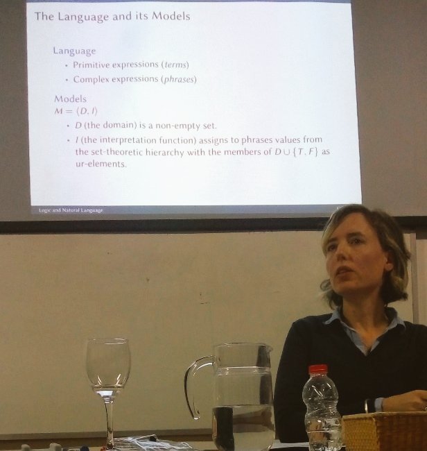 BALogicGroup's tweet photo. Gil Sagi (Haifa) provided an account of formalization based on her notion of semantic constraints. #Workshop8 https://t.co/HH1nGwHSjA