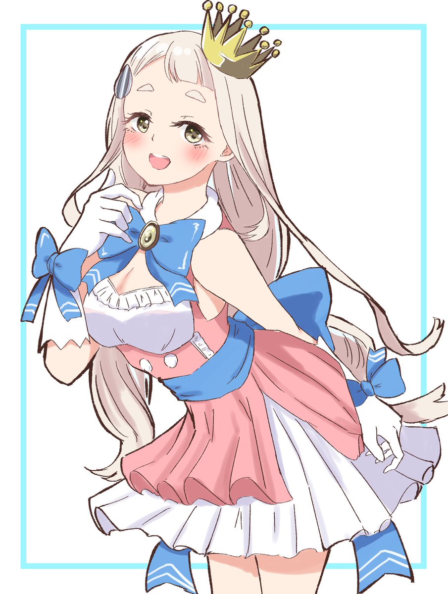 ちまちゃん誕生日まであと2日!!魔法少女風衣装(のつもり) #描いてみまちた 