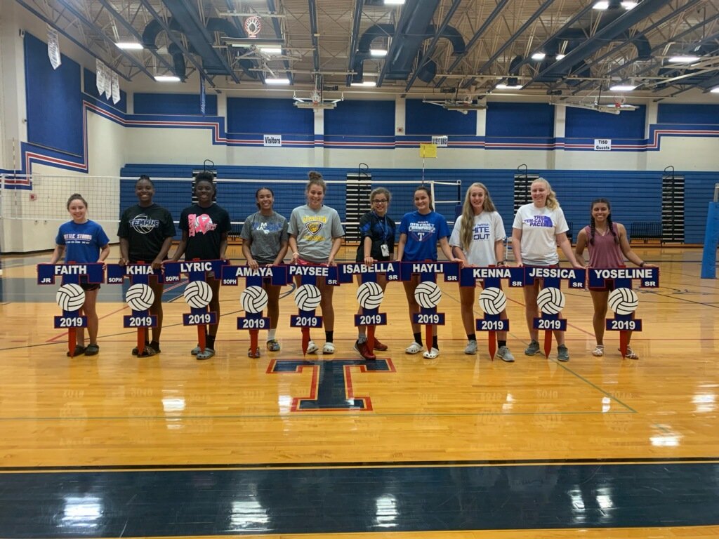 leblanc_coach's tweet photo. Excited to see these young ladies play this year!! Congratulations on making the varsity volleyball team. #Temcats https://t.co/6VAjYlVZUV