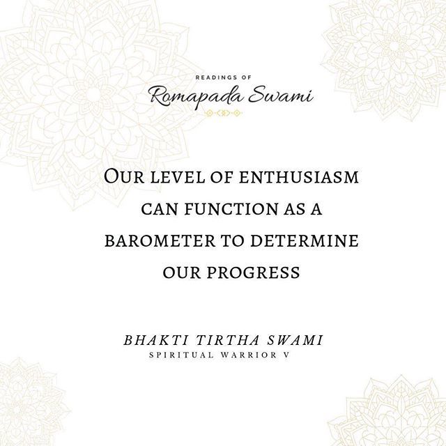 Romapada_Swami's tweet photo. Enthusiasm creates drive, and with drive we make solid, meaningful progress in life. If we lack enthusiasm, we will also lack in making progress. 
#enthusiasm #progress  #bhakthitirthaswami #romapadaswami #motivationalspeaker #spiritualteacher #lifeteach… https://t.co/trzn8fAUf4 https://t.co/OIN4I4BmI0