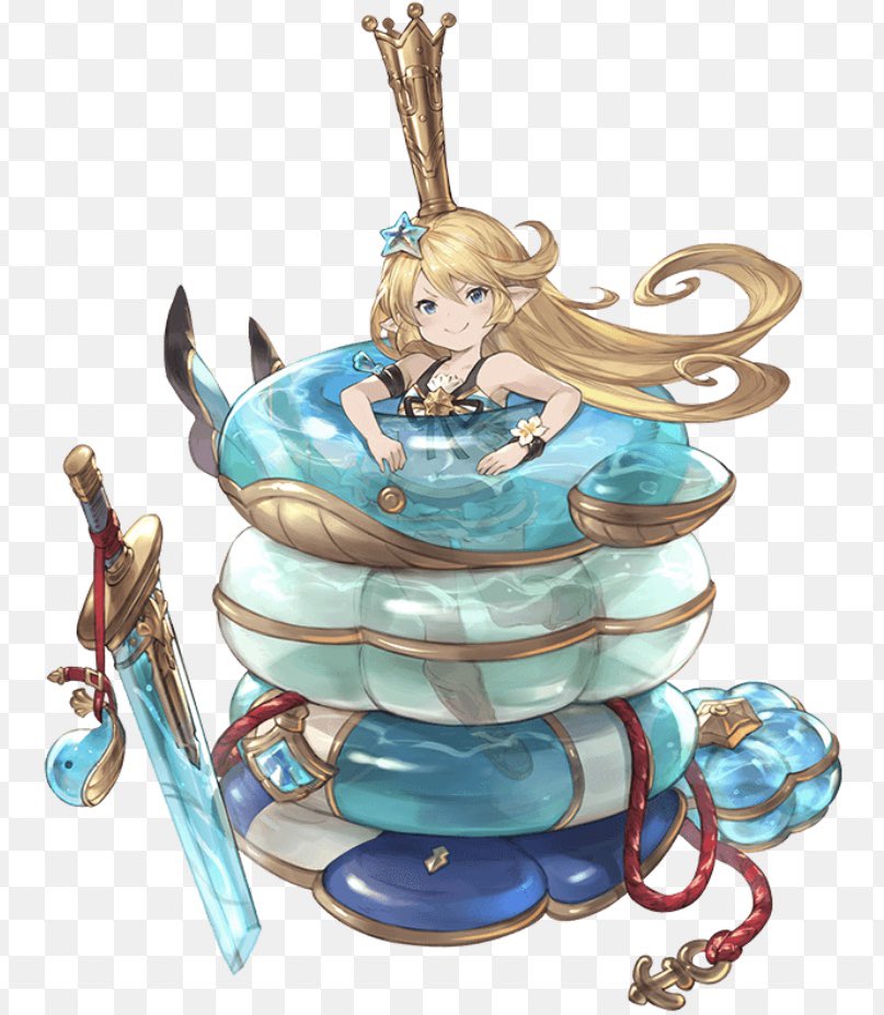 Granblue En Unofficial I Became Charlotta For Real When We Did The Floatie Toss Game Lol We Took A Picture To Commemorate It Charlotta Nazuka Kaori Charlotta Twitter