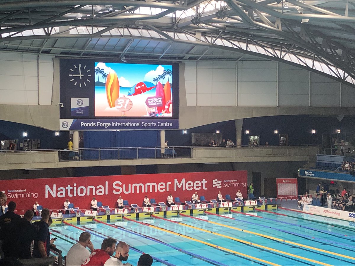 At ponds forge this evening for Niamh’s and Noah’s final. Time to lock and load. #SESwimming <a href="/swimboldmere/">Boldmere SC</a>