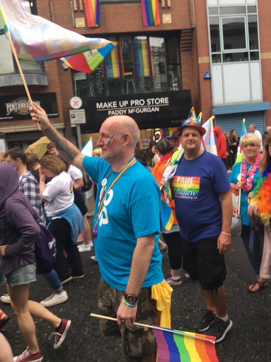 briege_a's tweet photo. Great to join ⁦@belfastpride⁩ with our ⁦@coopuk⁩ colleagues 🌈���    🌈........ and no the rain didn’t stay away..... but heyho it’s NI.... we party on 🌈🎉🌈 https://t.co/4YoPy46aof