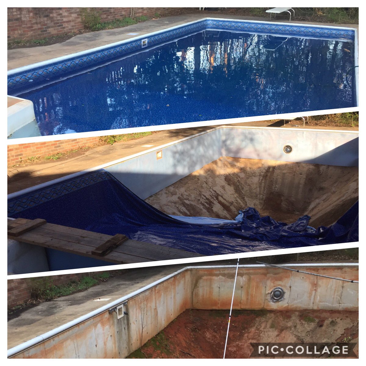 PalmettoPools's tweet image. New liner install in Simpsonville.  If your pool liner has lost its pattern it is time to replace.  Most of the liners we replace are around 8 years old. Contact us today for a free quote.  palmettopoolsandspas.com #linerreplacement #poolliner #poollinerreplacement #taraliner