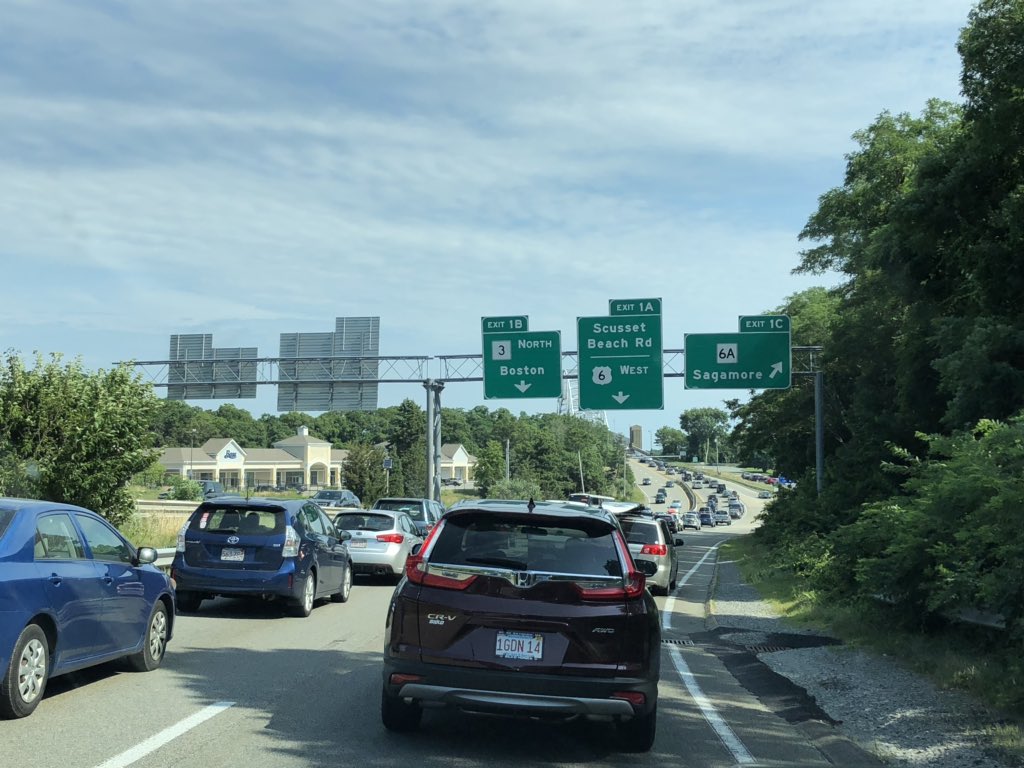 VermonsterWx's tweet photo. 45 minutes from NE Brewster to Sagamore Bridge, 1 hour from bridge to Bourne Rotary. #CapeCodTraffic https://t.co/8LIYs7fEMl