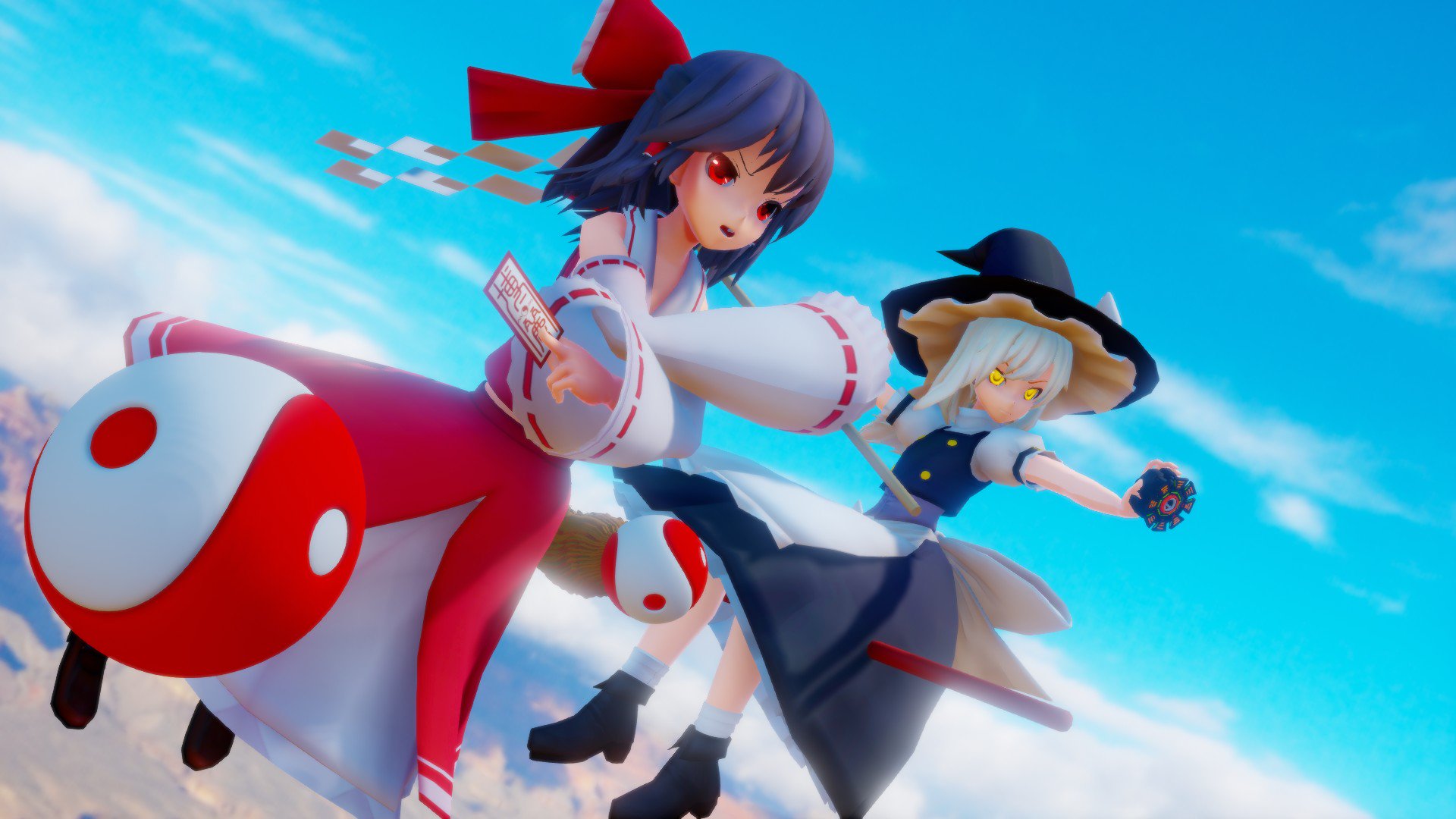 Twitter 上的シエル 東方mmder 東方project 東方mmd レイマリ 博麗霊夢 霧雨魔理沙https T Co Ny6rddiwr4 Twitter