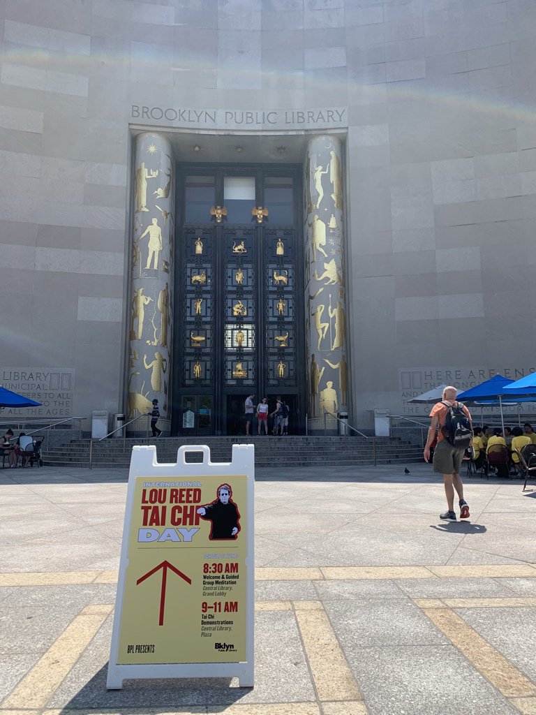 Every year it seems like we celebrate International Lou Reed Tai Chi Day earlier and earlier