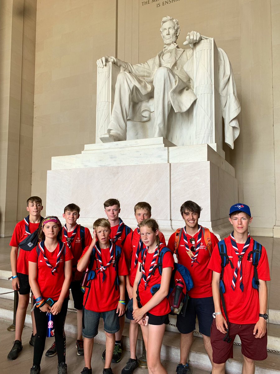 It’s a fabulous day in Washington for the Woolly Bikers. Each patrol is exploring to their own agenda. Sadly, POTUS didn’t invite us in when we popped by earlier. #CumbriaScouts #GrumpyPatrol