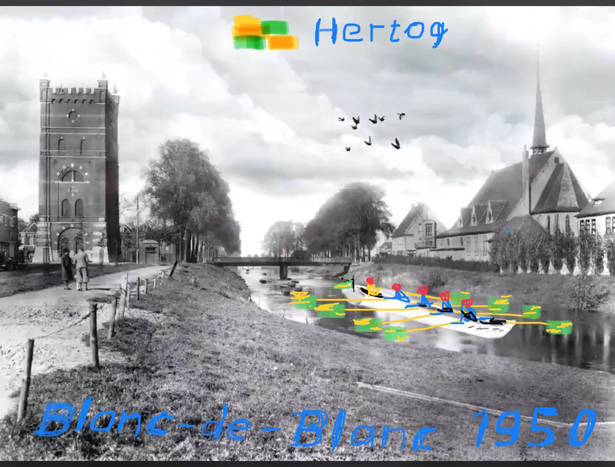 Wist niet dat ⁦<a href="/RVDeHertog/">Roeiver. De Hertog</a>⁩ al zo lang bestond. Was #Blanc-de-Blanc er toch eerder?