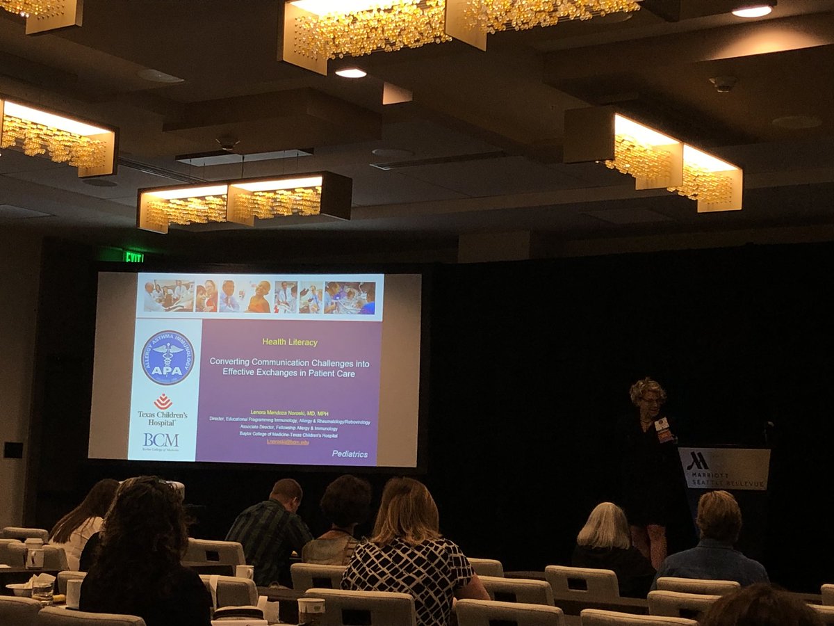 santhanam eswaran (@allergypac) on Twitter photo Dr. Lenora Noroski <a href="/ImHumanTolerant/">Dr. Lenora Noroski</a> discussing Health Literacy at <a href="/AAPAAAI/">Association of PAs in Allergy, Asthma & Immunology</a> annual meeting #allergy #immunology #healthcare #health #healthliteracy #publichealth <a href="/TexasChildrens/">Texas Children's</a> <a href="/bcmhouston/">BCMHouston</a> Dr. Lenora Noroski <a href="/ImHumanTolerant/">Dr. Lenora Noroski</a> discussing Health Literacy at <a href="/AAPAAAI/">Association of PAs in Allergy, Asthma & Immunology</a> annual meeting #allergy #immunology #healthcare #health #healthliteracy #publichealth <a href="/TexasChildrens/">Texas Children's</a> <a href="/bcmhouston/">BCMHouston</a>