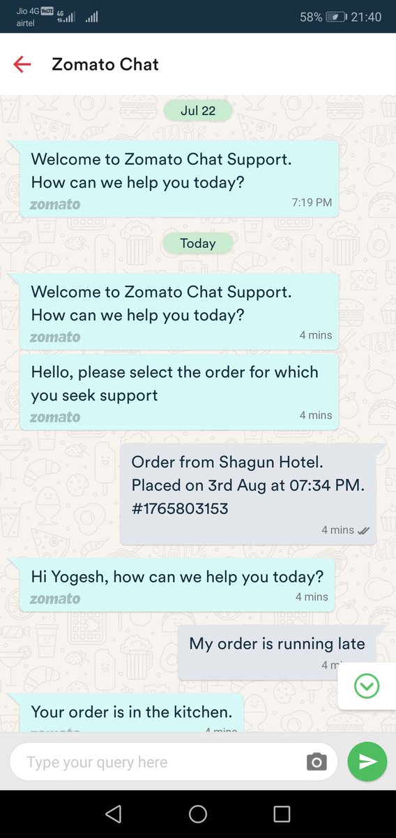 Antitheft16's tweet image. @Zomato @ZomatoIN  ...Nazar nazar dhundhe...Tuze.....Kaha kho gai ....O janeman