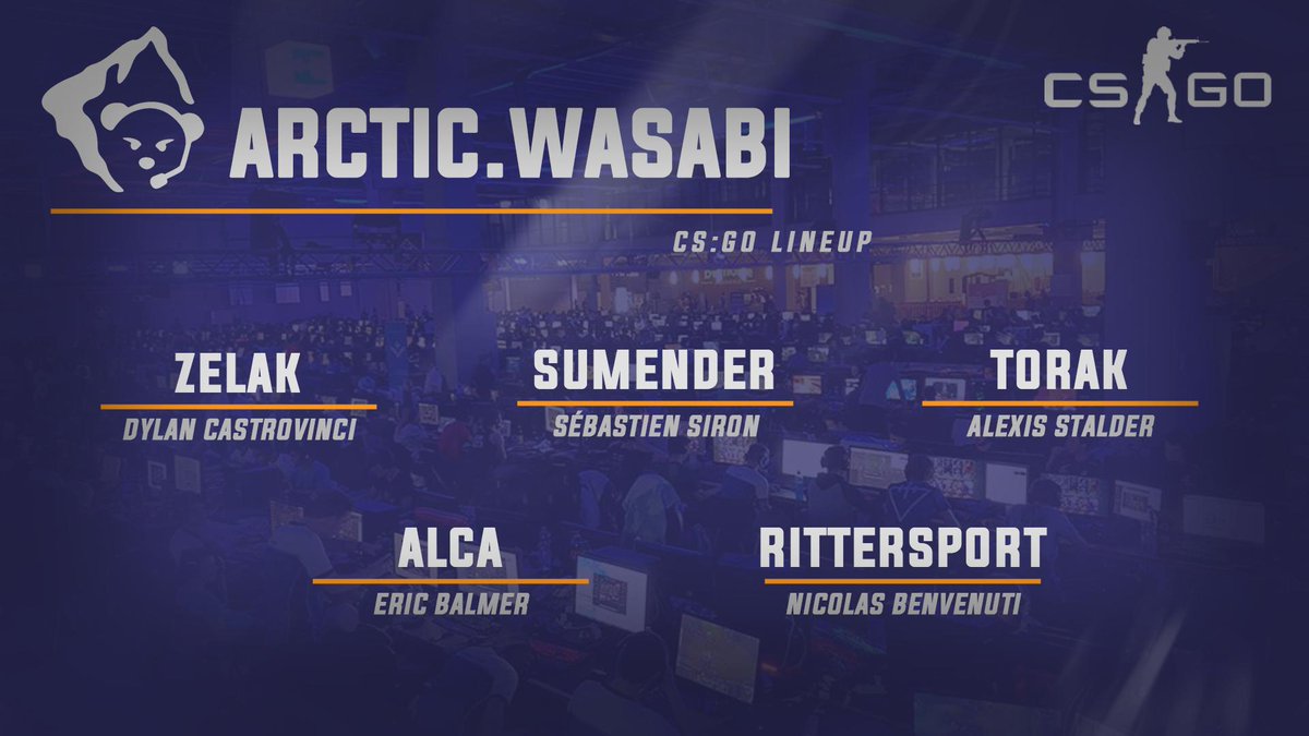 ArcticGamingCH's tweet photo. Introducing our new @CSGO roster: arctic.wasabi 🔥💪🏻

With this new team, we hope to finally bring our organisation back into the Swiss CSGO scene! 😎 https://t.co/yKiZlbctpi