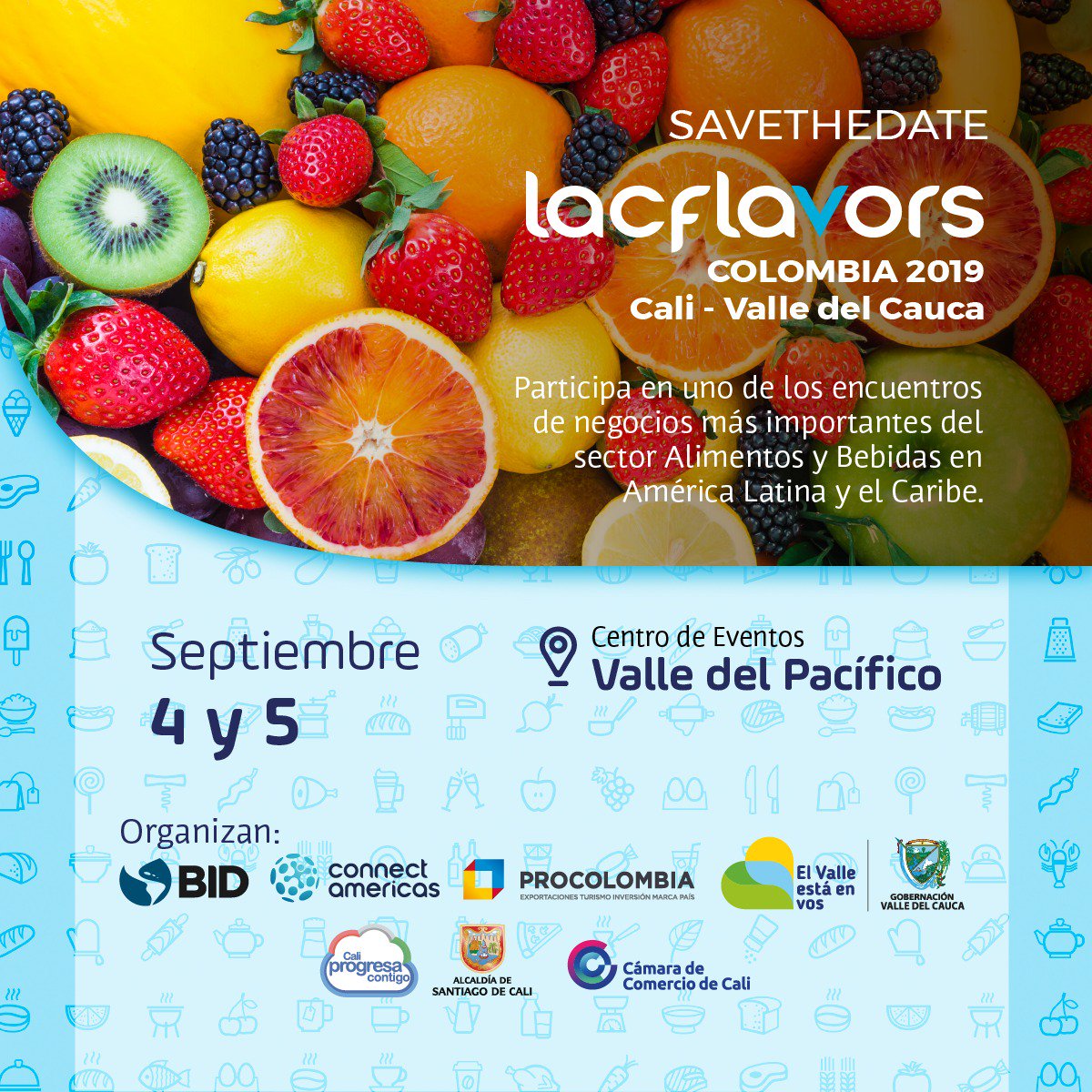 #LacFlavors es uno de los encuentros de negocios más importantes del sector Alimentos y Bebidas en América Latina y el Caribe. El 4 y 5 de septiembre se reunirán en Cali cientos de exportadores de la región con compradores de productos alimenticios, provenientes de todo el mundo.