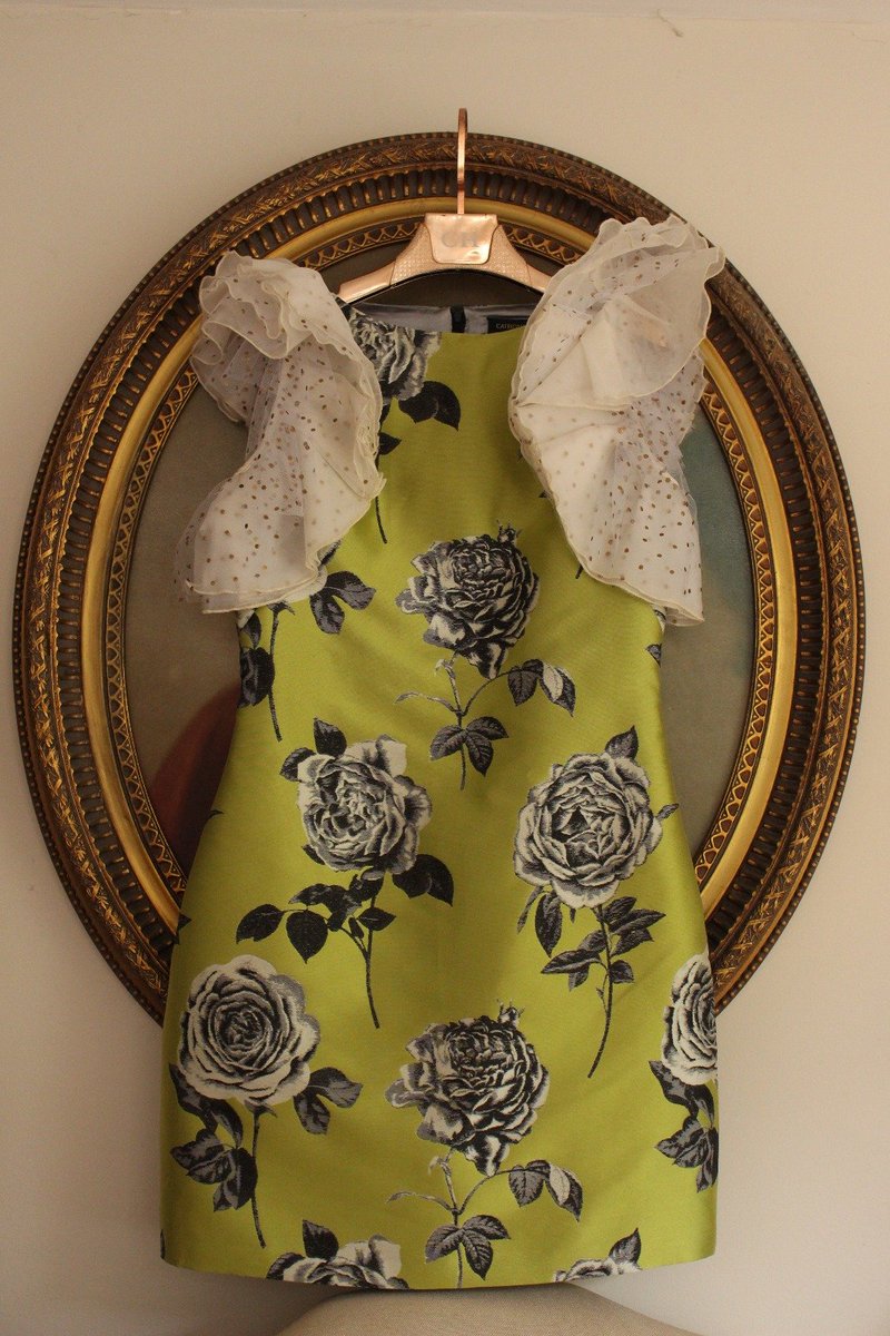 Green Rose Ruffle Dress
tinyurl.com/y4ob6eak
