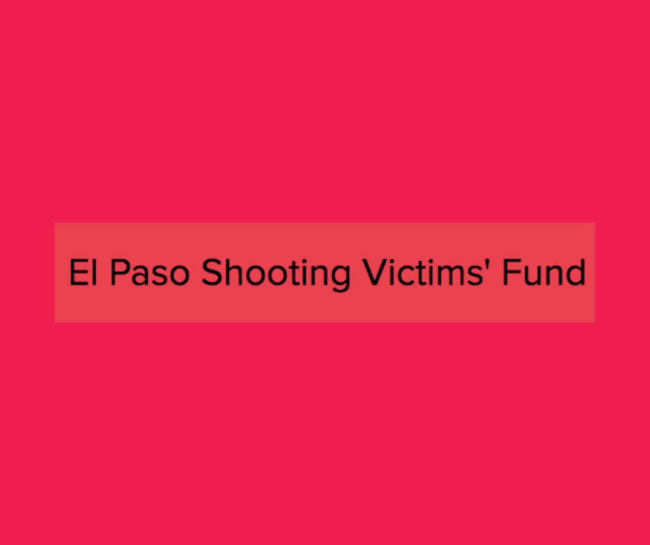 Our thoughts go out to all those affected by today’s shooting. 

Donate at epcf.org/victims

We are working with the County of El Paso and the City of El Paso to try to help in anyway we can.

#elpasostrong