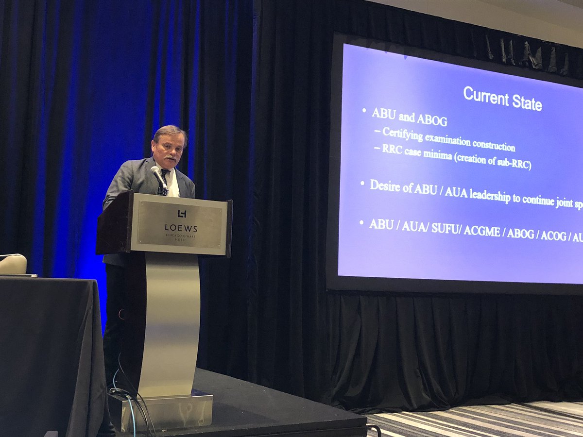 Roger Dmochowski speaking on ABU and FPMRS fellowships at SUFU Resident Preceptorship #SUFU19