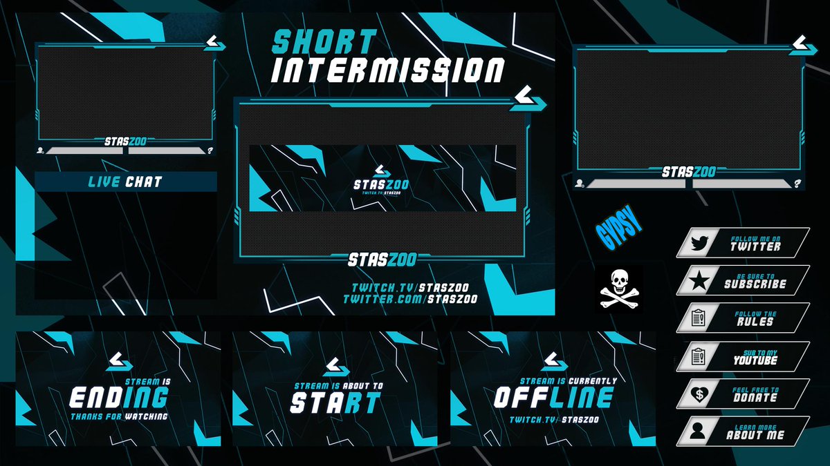 IssaDesigner's tweet image. Twitch pack for @staszoo 

Portfolio: Be.net/Drippin