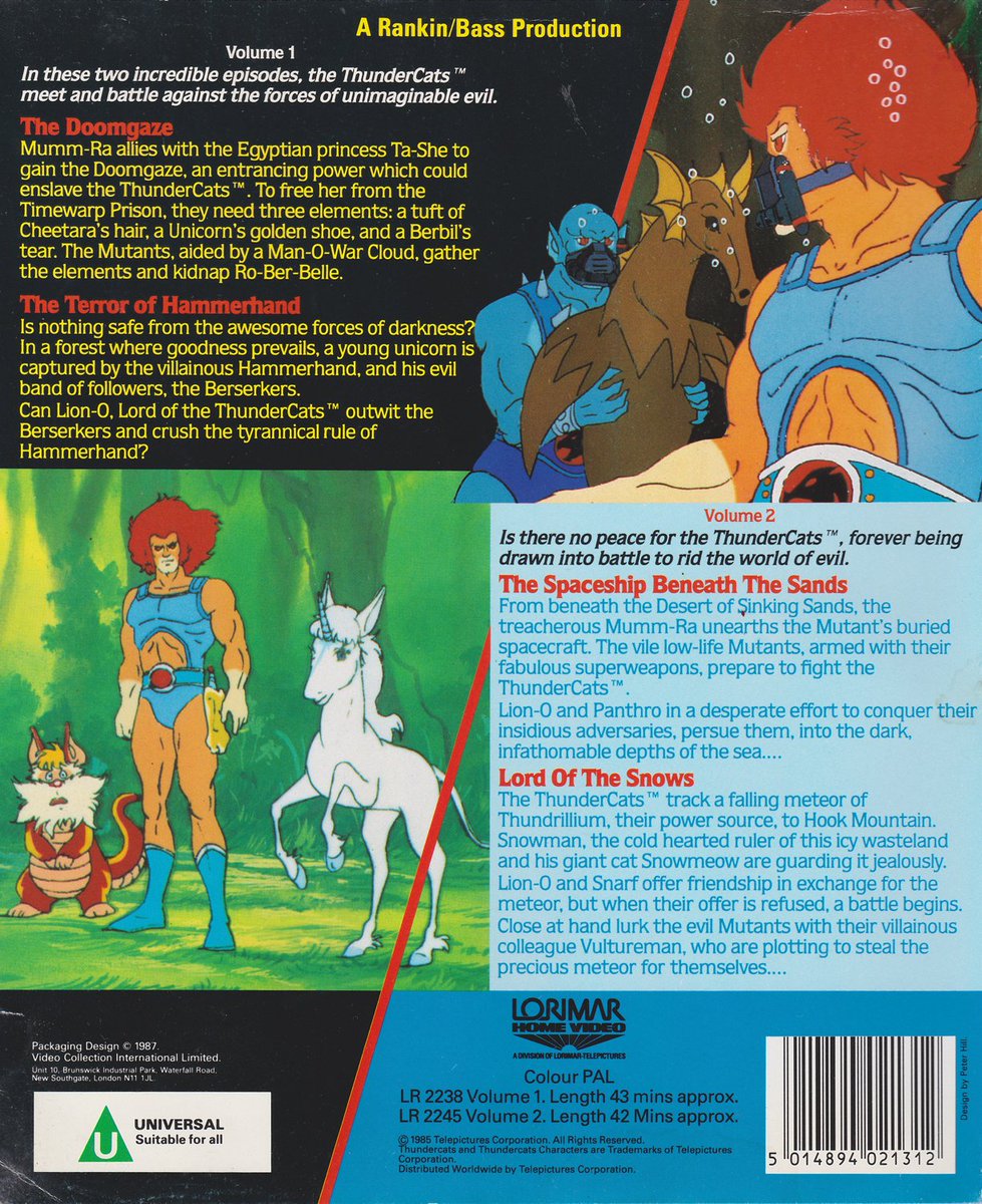 ThunderCatsOrg's tweet photo. #VHS 2-pack from the #UK's #TheVideoCollection #ThunderCats homevideos. Amazing episodes and an awesome collectable that displays great! I love my #collection!👍 https://t.co/ZuWzLip0de