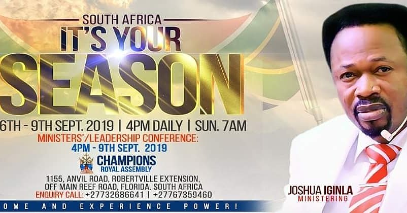 Come and be blessed by the GOD OF MULTIPLE TRIPLE GREATNESS, GOD of Papa Joshua Iginla beyond what you can ask or think.
THE ORORO IS WORKING!