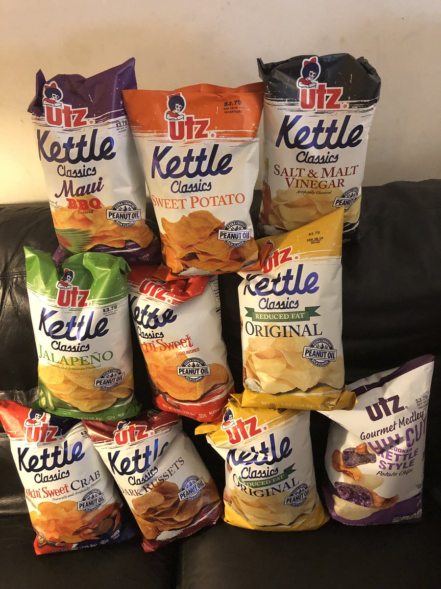 PokeyTheBrave's tweet photo. @UtzSnacks @SteelerRonn @Middlefairy The chips came in today and probably won’t last long! I’ve already started on the Crab Chips! Thank you @UtzSnacks! (And yes, the bag is upside down! That’s where the best chips are!) https://t.co/CyFjvYMtGh
