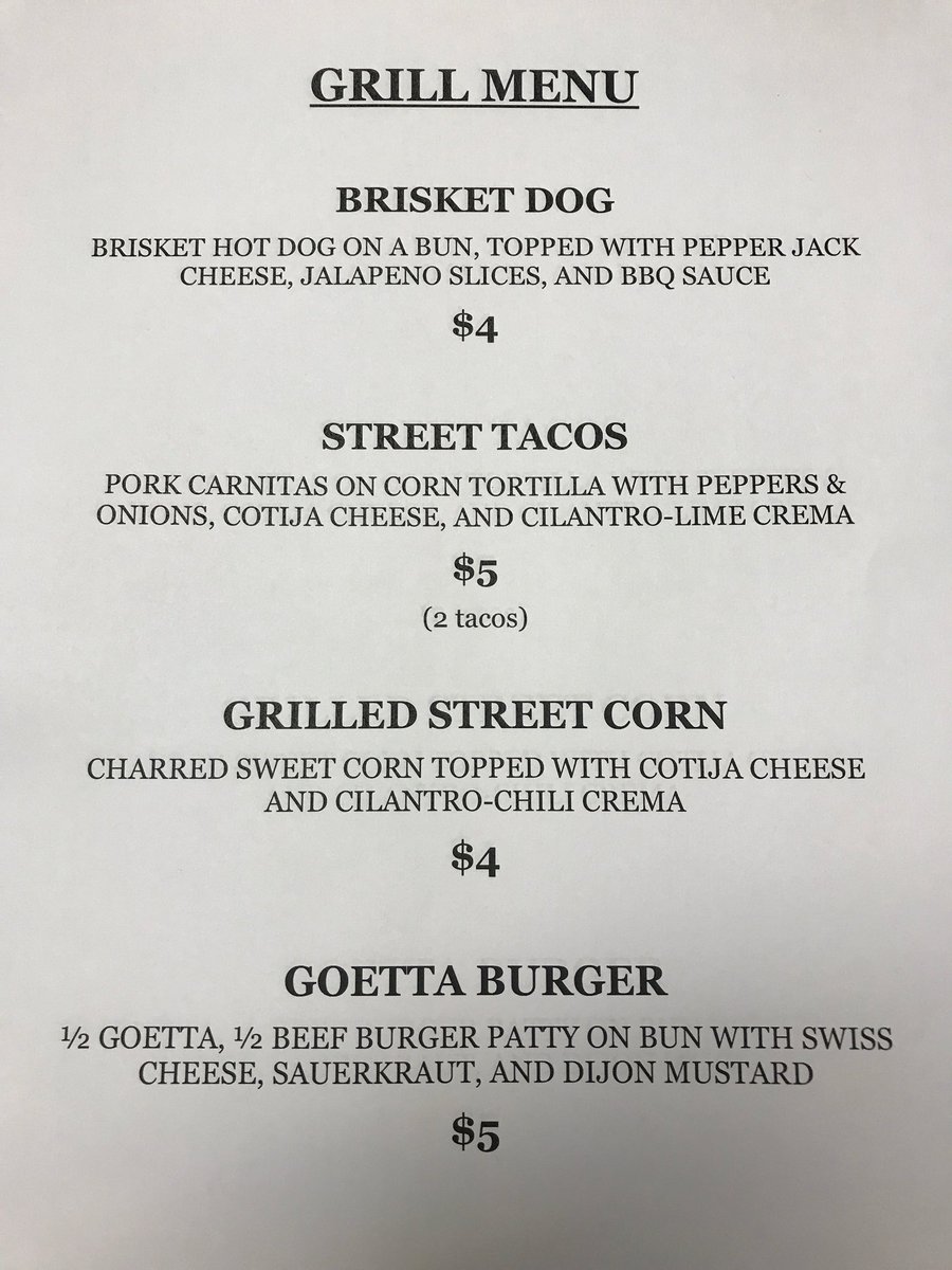 dforsythe3's tweet photo. Here’s some of the food we’ll be serving this evening at the alumni match! Come grab something to eat! Gates open at 5! https://t.co/nIqpxVHhS8