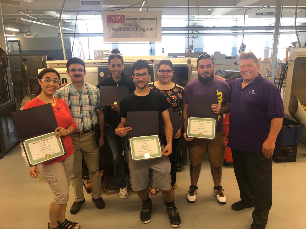 SymbolJob's tweet photo. Congrats to our recents graduates today.  A well deserved machinist certificate in hand.  Futures so bright!
⁦@NIMS_Inc⁩ ⁦@HaasEducation⁩ ⁦@Haas_Automation⁩ ⁦@ChiCookWORKS⁩ ⁦@WomeninMFG⁩ ⁦@District214⁩ ⁦@SymbolJob⁩ https://t.co/hZ1lphuCwc