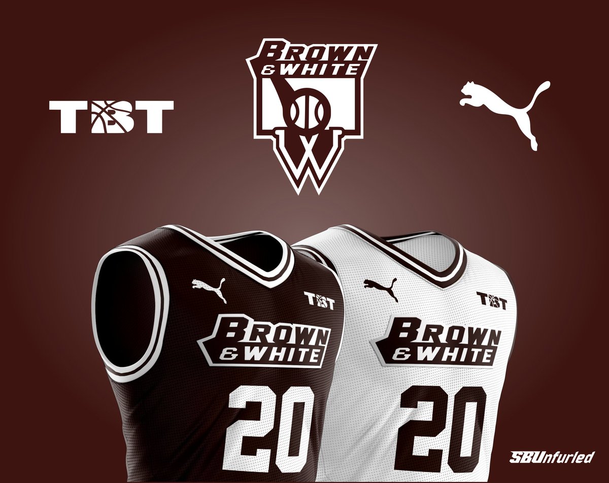 SBUnfurled's tweet photo. Let's do this. Brown &amp; White in @thetournament 2020. Go follow @BrownWhiteTBT and let's get some momentum. https://t.co/NtgN3pVv15