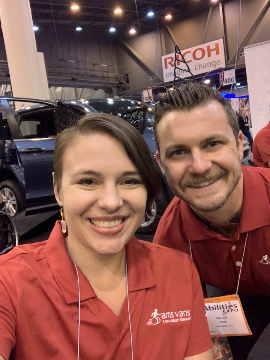 kristinarhoades's tweet photo. I’m here at #AbilitiesExpo Houston with @amsvans! Stop by and see our selection of wheelchair accessible vehicles and meet the most passionate, dedicated team in the industry! #AMSVans #VMITribe https://t.co/UJTvbcCha7