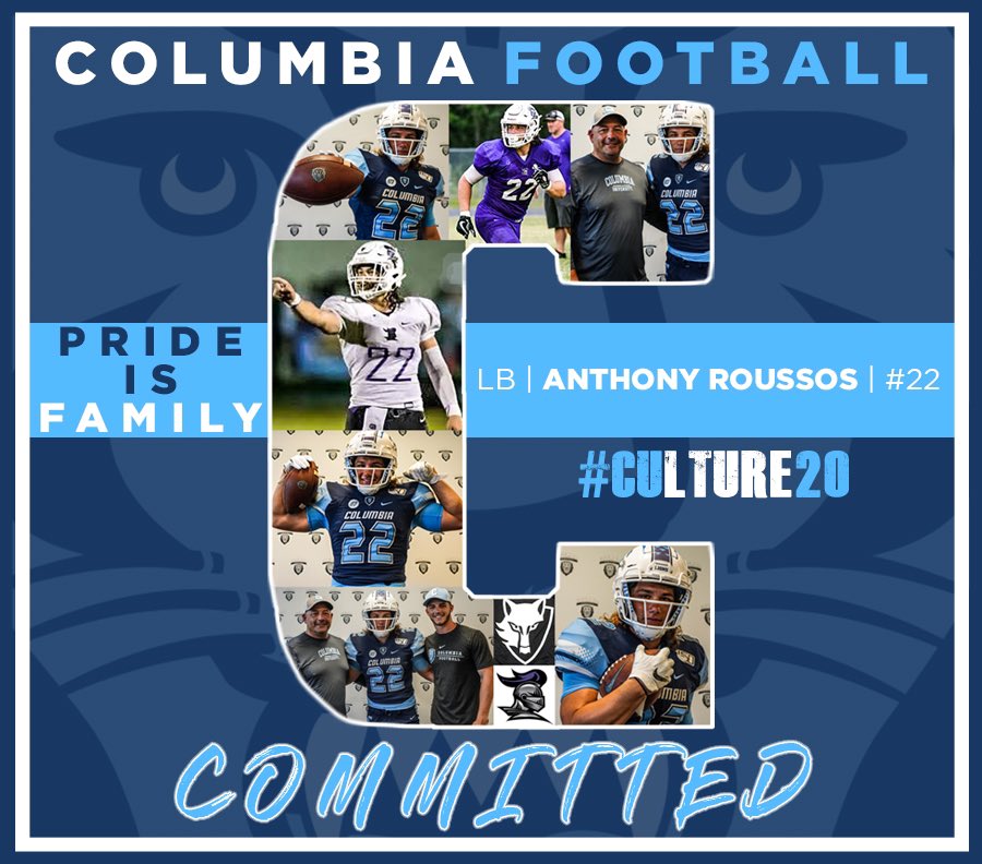 AnthonyRoussos's tweet photo. Excited to join the lion family... COMMITTED!🦁 #CUlture20 @ColumbiaLionsFB https://t.co/hLYeMl70EC