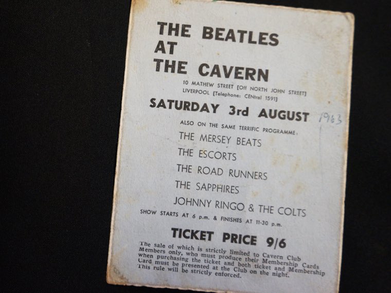 FanDragon's tweet photo. #TicketThrowback! On this day, 56 yrs ago, @thebeatles played their final show at the legendary @cavernliverpool. This marked their 292nd performance at the famed venue, with ticket prices at 10 shilling - or around 60 cents!
Can you imagine being in the audience that night? 🎟 https://t.co/miGEl79MAS