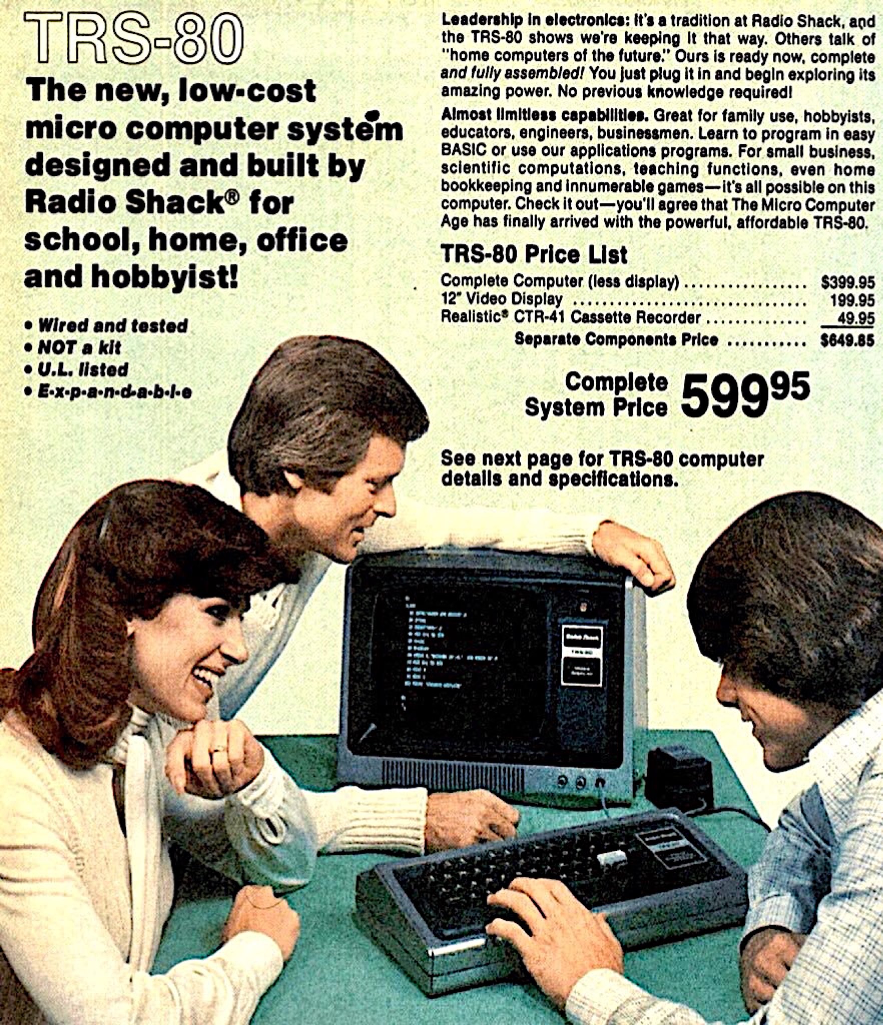 RadioShack on Twitter "RT RetroNewsNow On August 3, 1977, Tandy